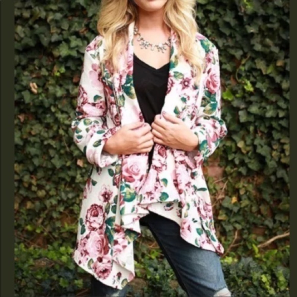 Floral cardigan